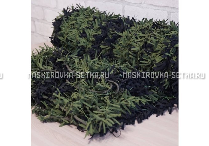 Маскировочная сеть Зеленя 2х3 м (зелено-черная) – купить по цене 3200 руб. в интернет-магазине в городе Ижевск картинка 4